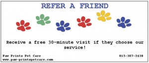 pet sitting coupon for pet owners in Hampshire, Illinois